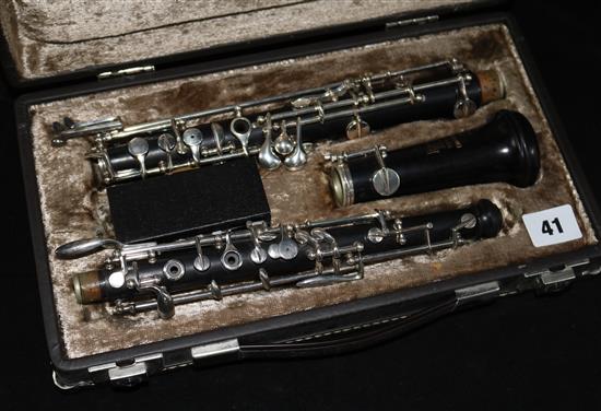 A Boosey & Hawkes oboe in case